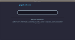 Desktop Screenshot of gopatient.com